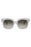 CELINE 54mm Square Sunglasses in Grey/Other /Gradient Smoke at Nordstrom