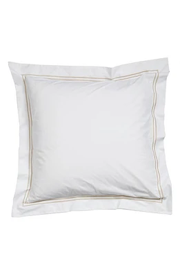 SFERRA Grande Hotel Euro Sham in White/Taupe at Nordstrom