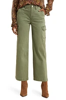 PAIGE Carly Cargo Pants Vintage Ivy Green at Nordstrom,