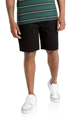 Johnny Bigg Finn Elastic Waist Stretch Walking Shorts Black at Nordstrom,