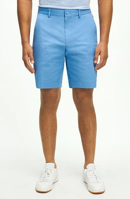 Brooks Brothers CBT Stretch Cotton Blend Golf Shorts Ultramarine at Nordstrom,