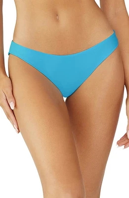 PQ SWIM Ruched Hipster Bikini Bottoms Turquoise at Nordstrom,