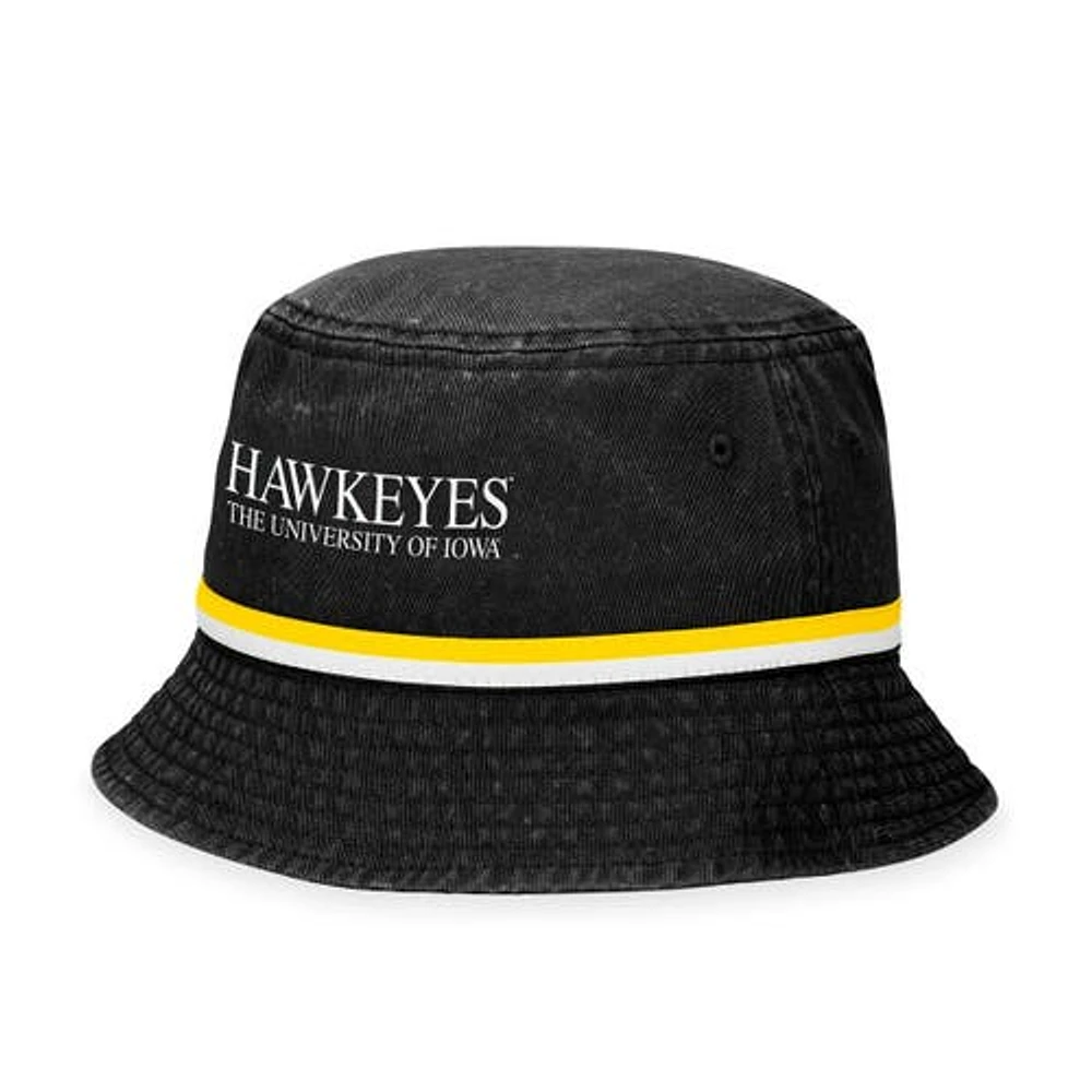 Men's Top of the World Black Iowa Hawkeyes Ace Bucket Hat at Nordstrom, Size One Size Oz