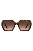 Marc Jacobs 54mm Gradient Square Sunglasses in Havana /Brown Gradient at Nordstrom