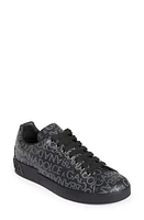 Dolce & Gabbana Portofino Logo Jacquard Sneaker Black/Grey at Nordstrom,