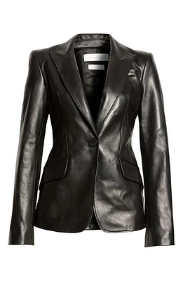 Alexander McQueen Tailored Leather Jacket Black at Nordstrom, Us