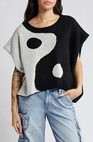 Dressed Lala Yin & Yang Shoulder Pad Sweater at Nordstrom,