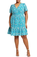 Estelle Iman Broderie Cotton Dress Lagoon at Nordstrom,