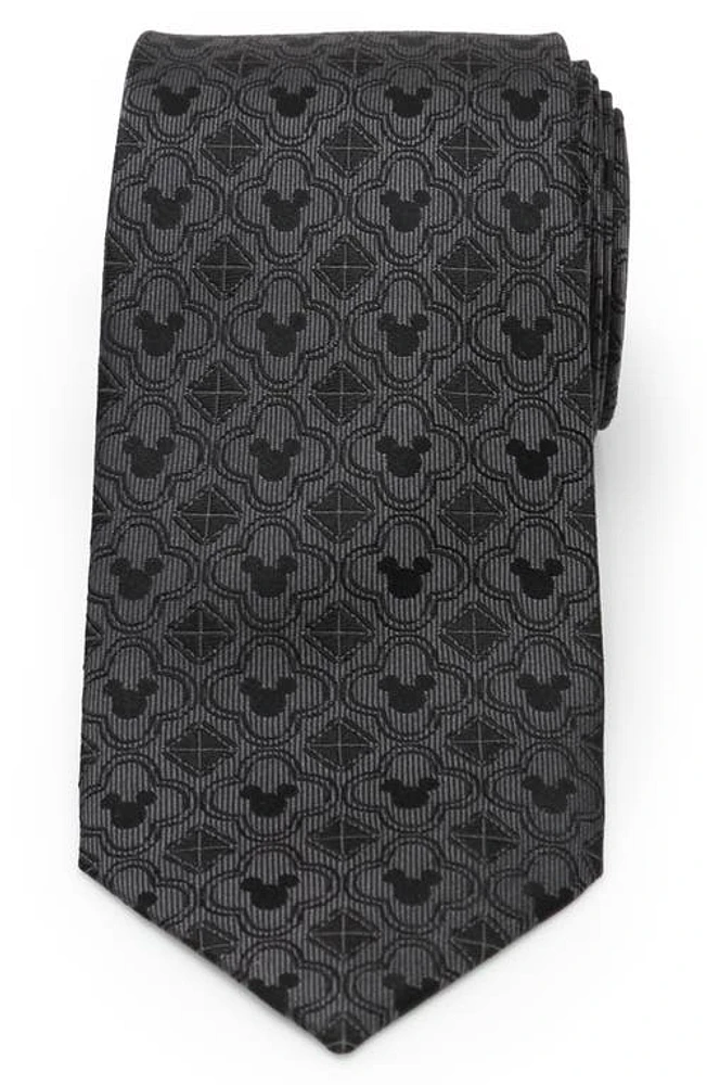 Cufflinks, Inc. Mickey Mouse Geometric Silk Tie in Black at Nordstrom