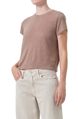 AGOLDE Adine Shrunken T-Shirt Chai Heather at Nordstrom,