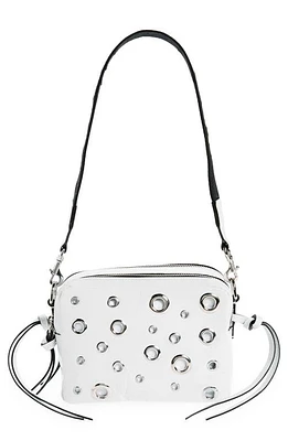 Isabel Marant Wardy Grommets Leather Camera Bag in White at Nordstrom