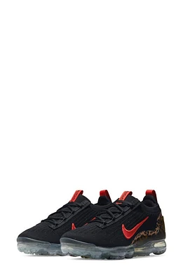 Nike Air VaporMax 2021 FK Sneaker in Black/Habanero Red/Praline at Nordstrom, Size 6.5