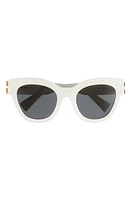 Miu Miu 51mm Square Sunglasses in White at Nordstrom