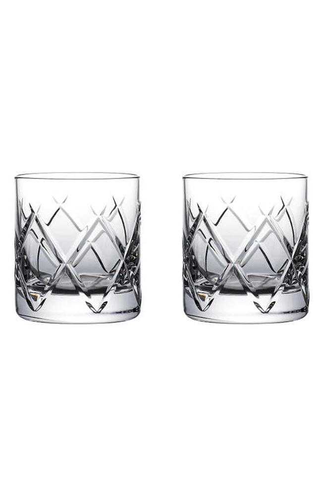 Waterford Set of 2 Connoisseur Olann Straight Lead Crystal Tumblers in Clear at Nordstrom