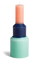 HAY Colorblock Pillar Candle in Mint at Nordstrom, Size Medium