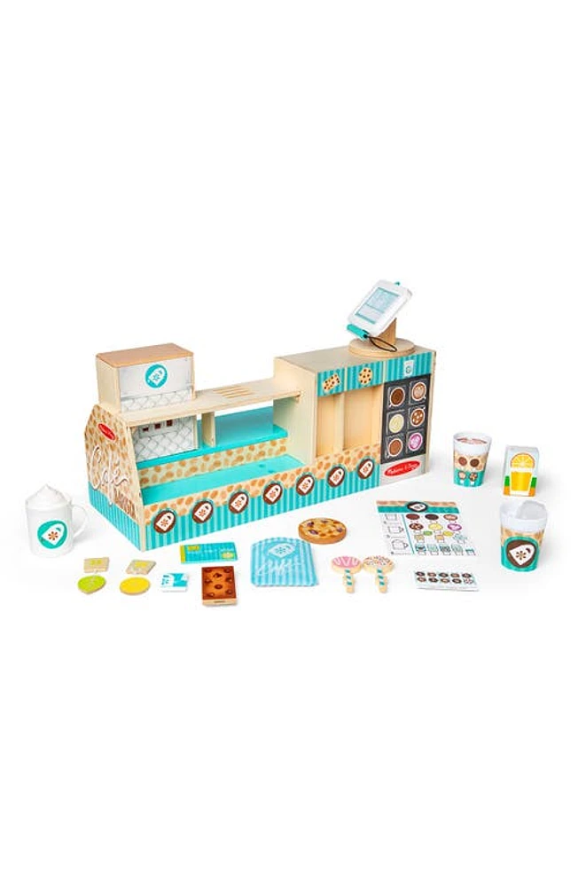 Melissa & Doug Wooden Café Barista Coffee Shop Playset in Multi at Nordstrom