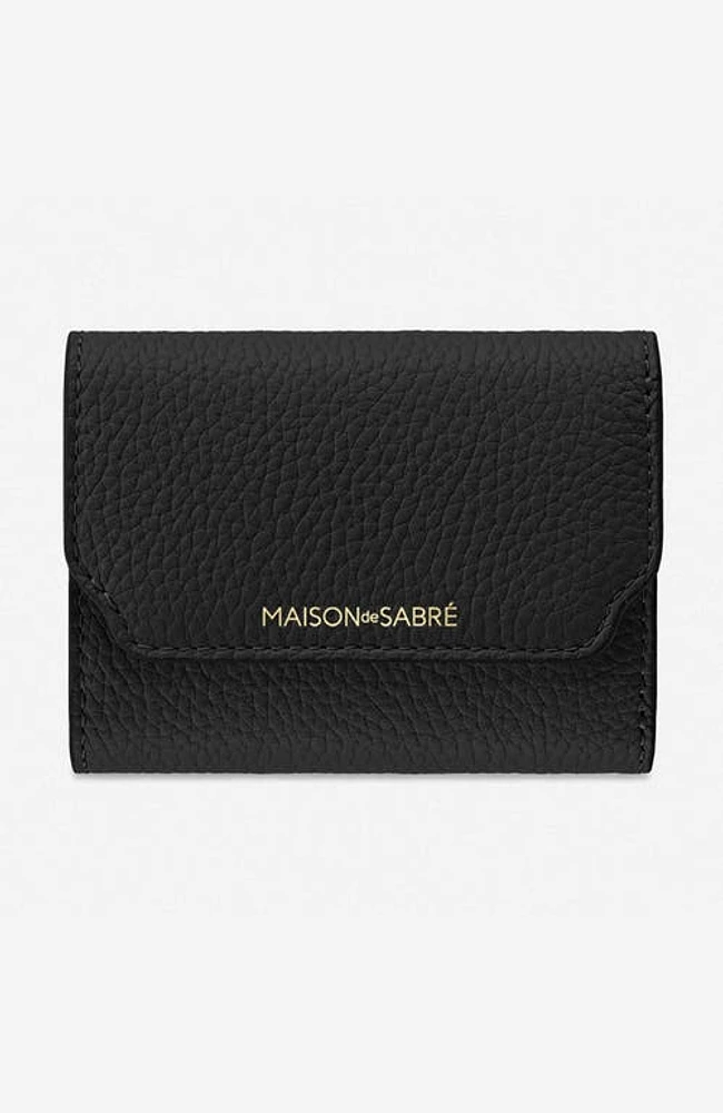 MAISON de SABRÉ Leather Trifold Wallet in Rouge Noir at Nordstrom