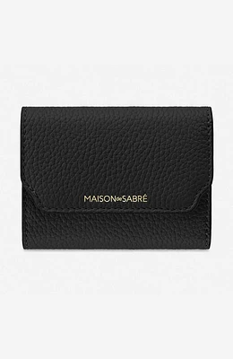 MAISON de SABRÉ Leather Trifold Wallet in Rouge Noir at Nordstrom