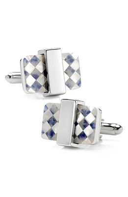 Cufflinks, Inc. Checkered Mother Of Pearl Cuff Links in White at Nordstrom