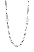 Tory Burch Good Luck Chain Necklace in Tory Silver at Nordstrom