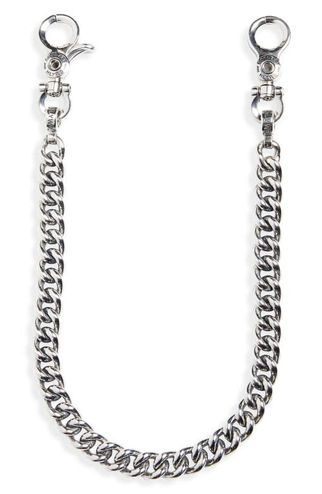 Good Art Hlywd Curb Link Wallet Chain in Silver at Nordstrom