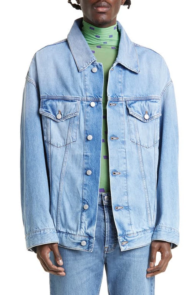 Acne Studios Morris Denim Jacket in Light Blue at Nordstrom, Size Small