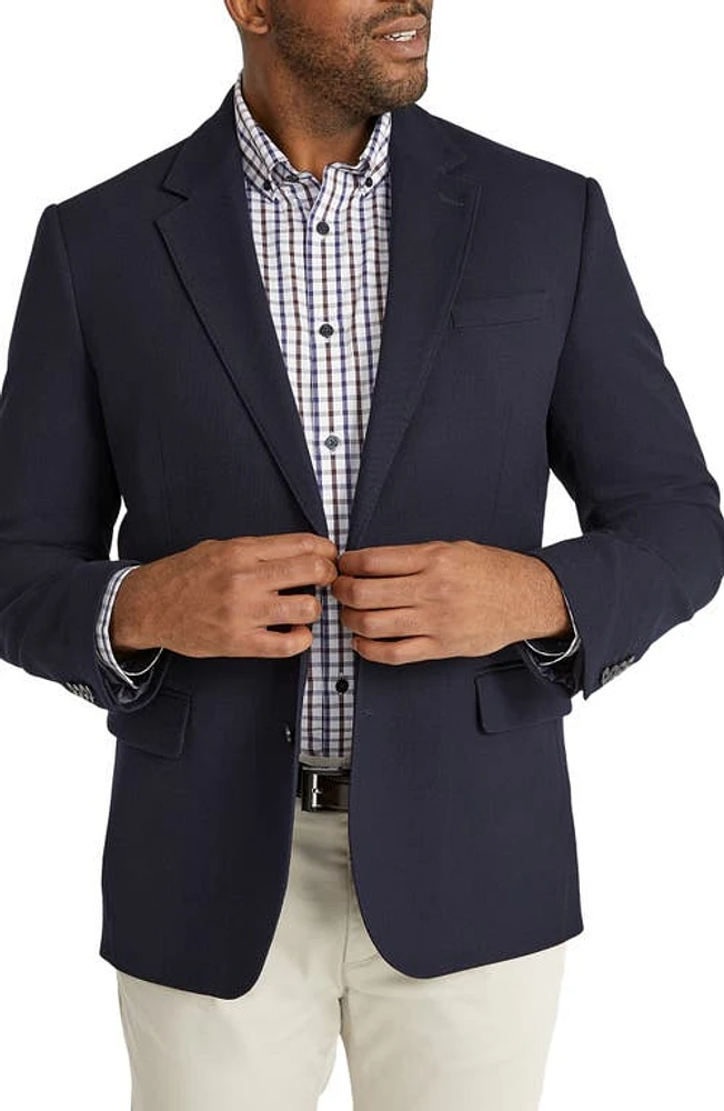 Johnny Bigg Rafferty Textured Stretch Sport Coat in Navy at Nordstrom, Size 52