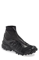 Salomon Snowcross Waterproof Running Shoe in Black/Black/Magnet at Nordstrom, Size 11