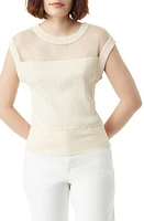 Sam Edelman Samara Mixed Media Sweater Arctic Wolf at Nordstrom,