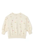 The Sunday Collective Kids' Weekend Organic Cotton Graphic Sweatshirt Light at Nordstrom