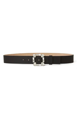 B-Low the Belt Esma Rhinestone Buckle Belt in Black Silver at Nordstrom, Size X-Small