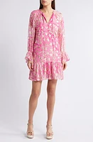 CIEBON Harriet Metallic Star Animal Print Dress at Nordstrom,