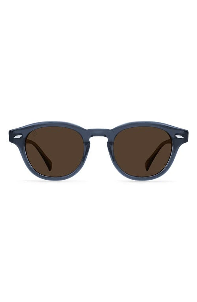 RAEN Kostin Round Polarized Square Sunglasses in Twilight/Vibrant Brown Polar at Nordstrom