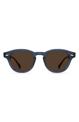 RAEN Kostin Round Polarized Square Sunglasses in Twilight/Vibrant Brown Polar at Nordstrom