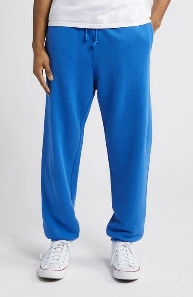 Elwood Core Organic Cotton Brushed Terry Sweatpants in Vintage Cobalt at Nordstrom, Size Xx-Large