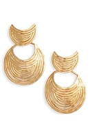 Gas Bijoux Luna Wave Earrings in Gold at Nordstrom