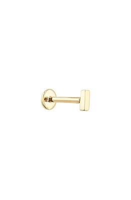 Monica Vinader Bar Single Flat Back Stud in Gold at Nordstrom