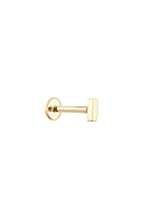 Monica Vinader Bar Single Flat Back Stud in Gold at Nordstrom