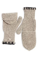 rag & bone Ingrid Wool Blend Foldover Mittens in Oat at Nordstrom