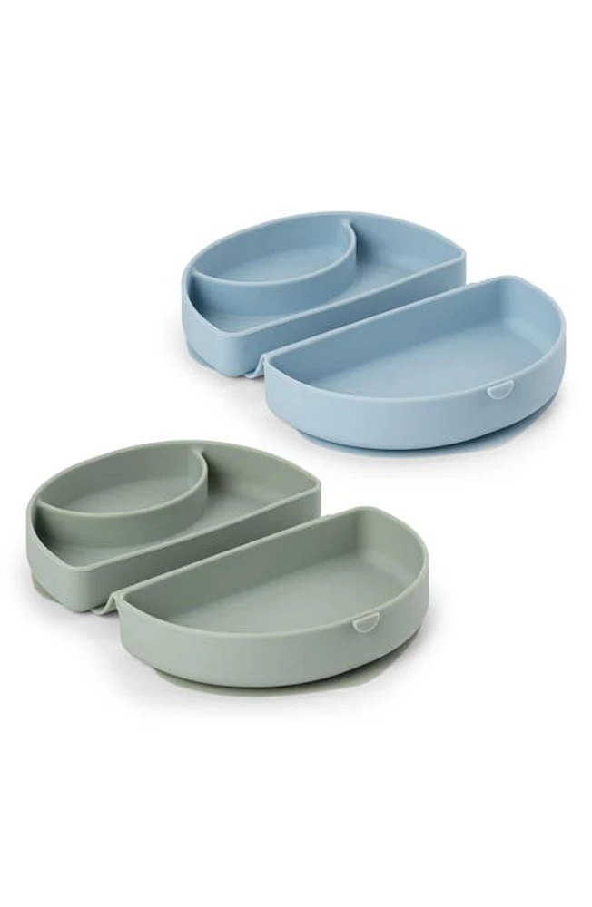 Miniware Set of 2 Silifold Portable Plates in Sage/Chickory at Nordstrom