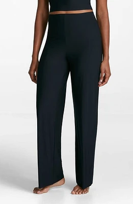 Commando Butter High Waist Wide Leg Pants Black at Nordstrom,