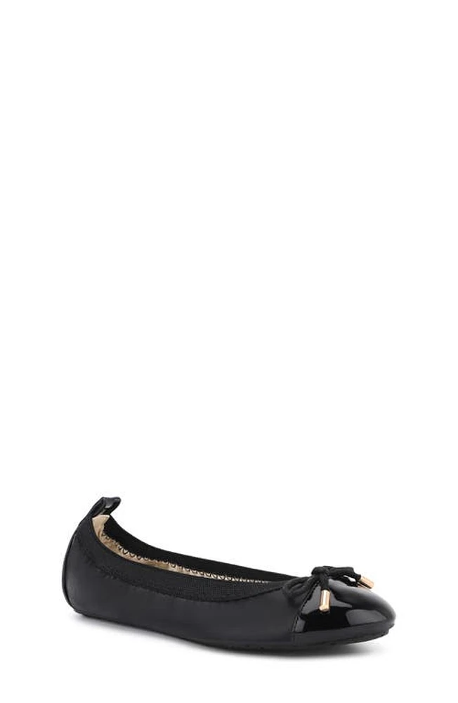 Yosi Samra Kids' Miss Samantha Ballet Flat Black/Black at Nordstrom, M