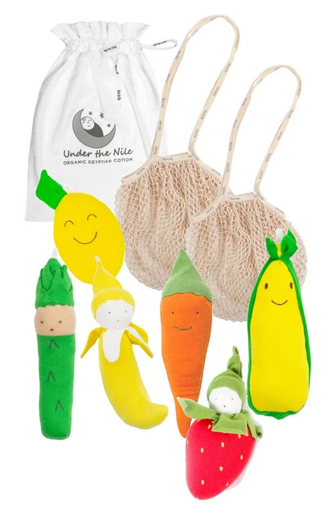 Under the Nile Reusable Tote Bag & Plush Toy Set in Multi at Nordstrom