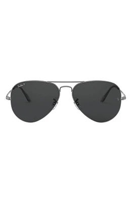 Ray-Ban Aviator Metal II 58mm Pilot Sunglasses in Gunmetal/Black at Nordstrom