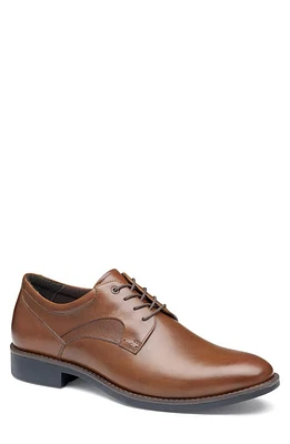 Johnston & Murphy Holcomb Waterproof Plain Toe Derby Tan Full Grain at Nordstrom,