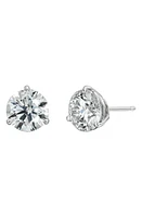 Bony Levy 4-Carat Round Diamond Stud Earrings in D4.00 Hisi2 18Kwg at Nordstrom