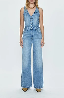 Pistola Aria Denim Jumpsuit Essence at Nordstrom,