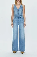 Pistola Aria Denim Jumpsuit Essence at Nordstrom,