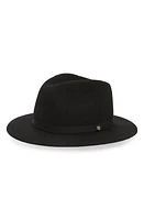 Brixton Messer Packable Wool Fedora Black/black at Nordstrom,