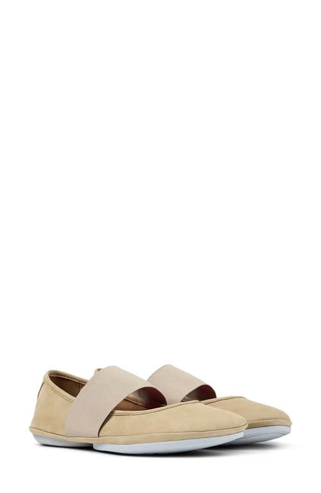 Camper Right Nina Ballerina Flat Medium Beige at Nordstrom,